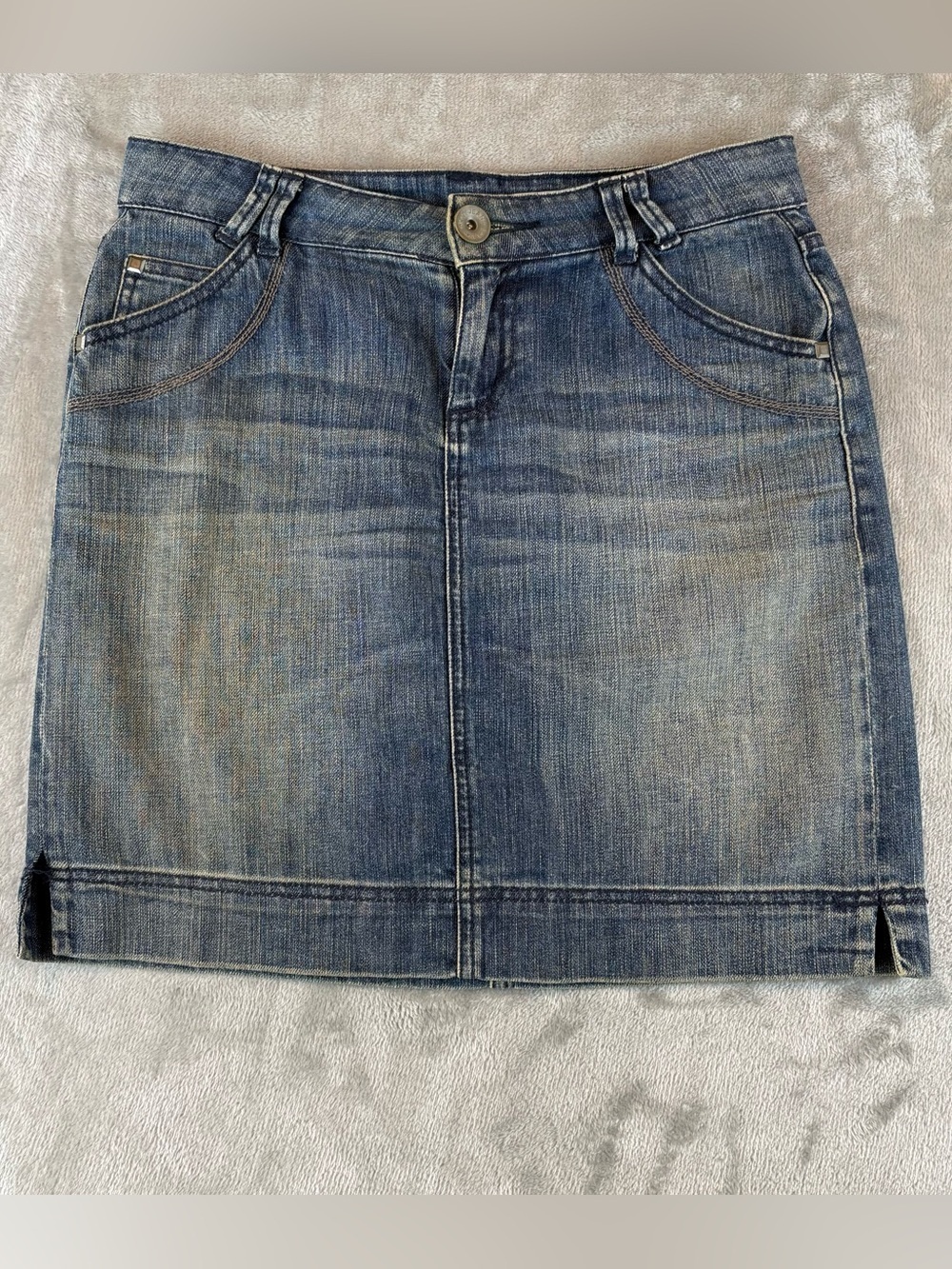 DKNY Jeans Classic Blue Denim Skirt Wmn’s 2